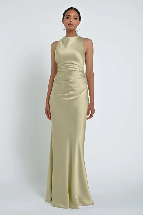 Grant Matcha Green bridesmaid dress by Jenny Yoo — front Grant Matcha Green bridesmaid dress by Jenny Yoo — front