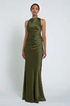 Grant Olive Green bridesmaid dress by Jenny Yoo — front