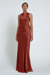 Grant Rust Orange bridesmaid dress by Jenny Yoo — front