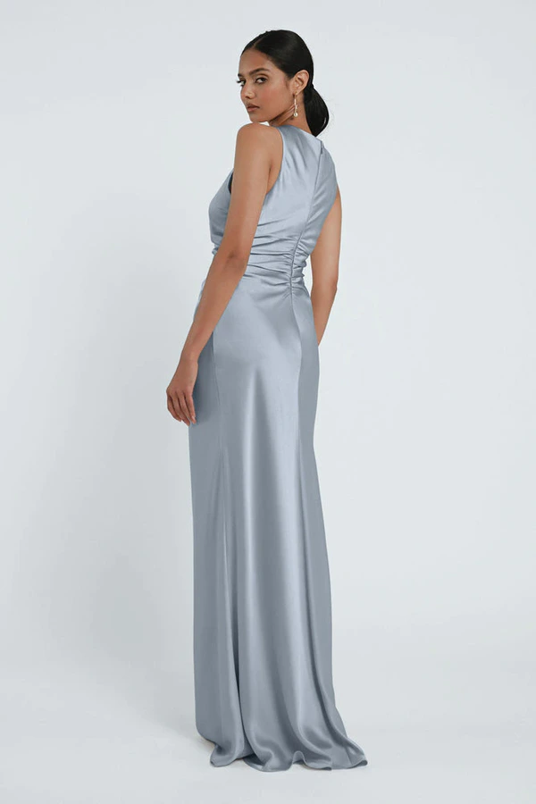 Grant Whisper Blue Blue bridesmaid dress by Jenny Yoo — back Grant Whisper Blue Blue bridesmaid dress by Jenny Yoo — back