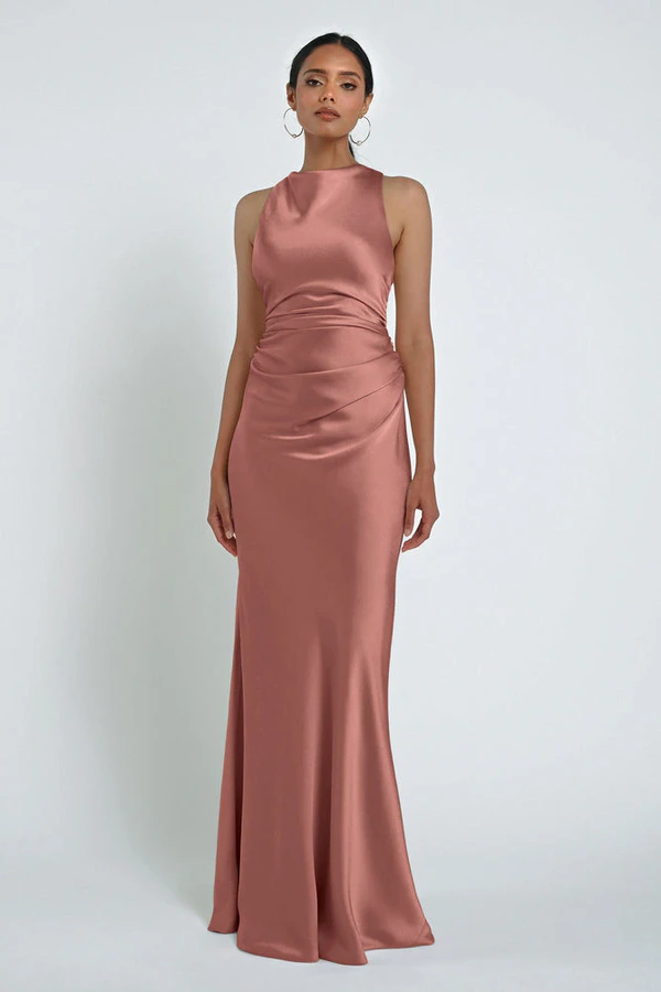 Grant Wild Rose Pink bridesmaid dress by Jenny Yoo — front Grant Wild Rose Pink bridesmaid dress by Jenny Yoo — front