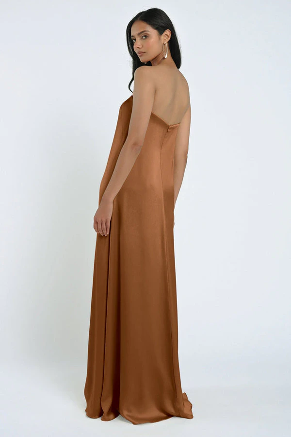 James Bronze Gold bridesmaid dress by Jenny Yoo — back James Bronze Gold bridesmaid dress by Jenny Yoo — back