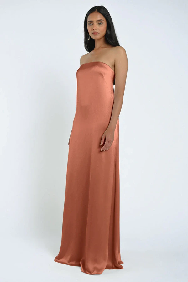 James Canyon Sunset Orange bridesmaid dress by Jenny Yoo — front James Canyon Sunset Orange bridesmaid dress by Jenny Yoo — front