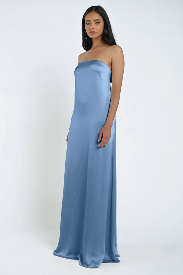 James Cornflower Blue bridesmaid dress by Jenny Yoo — front James Cornflower Blue bridesmaid dress by Jenny Yoo — front