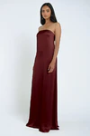 James Dark Berry Burgundy bridesmaid dress by Jenny Yoo — front