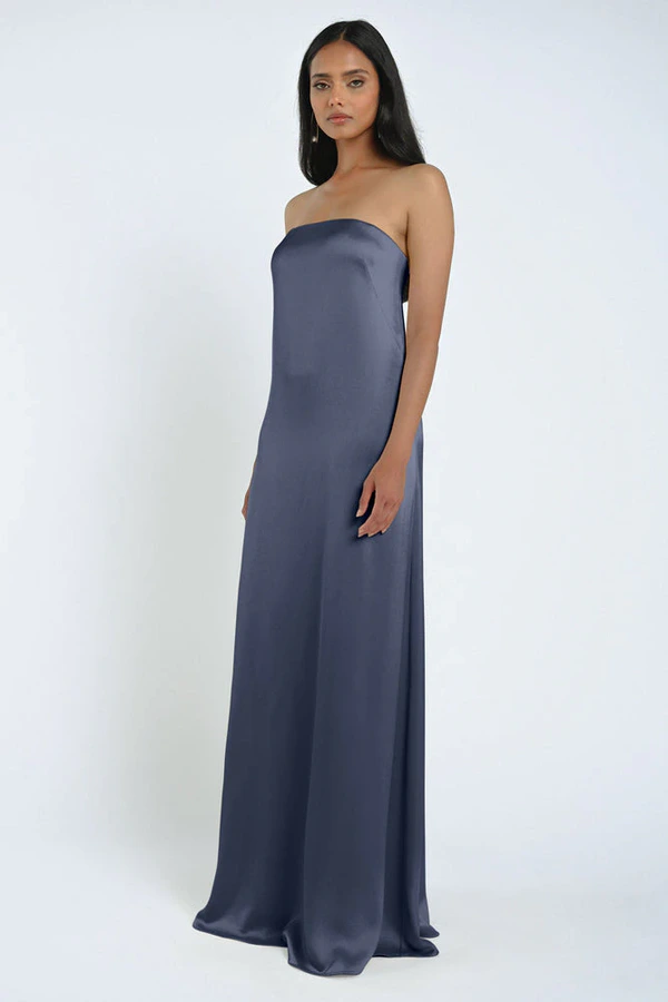James Dusk Blue bridesmaid dress by Jenny Yoo — front James Dusk Blue bridesmaid dress by Jenny Yoo — front