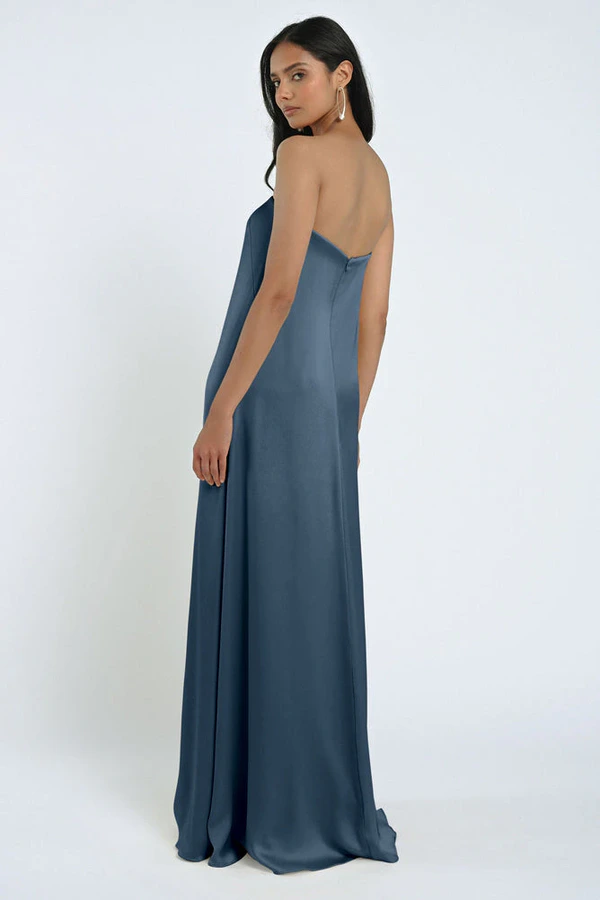 James Evening Blue Blue bridesmaid dress by Jenny Yoo — back James Evening Blue Blue bridesmaid dress by Jenny Yoo — back