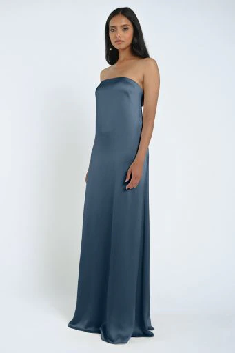 James Evening Blue Blue bridesmaid dress by Jenny Yoo — front James Evening Blue Blue bridesmaid dress by Jenny Yoo — front