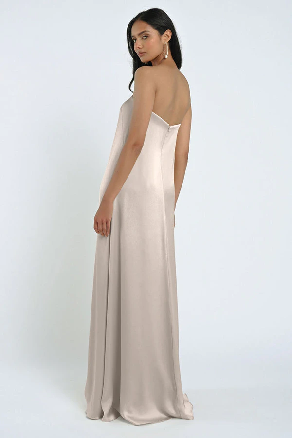 James Latte Neutral bridesmaid dress by Jenny Yoo — back James Latte Neutral bridesmaid dress by Jenny Yoo — back