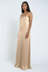 James Pale Gold Gold bridesmaid dress by Jenny Yoo — front