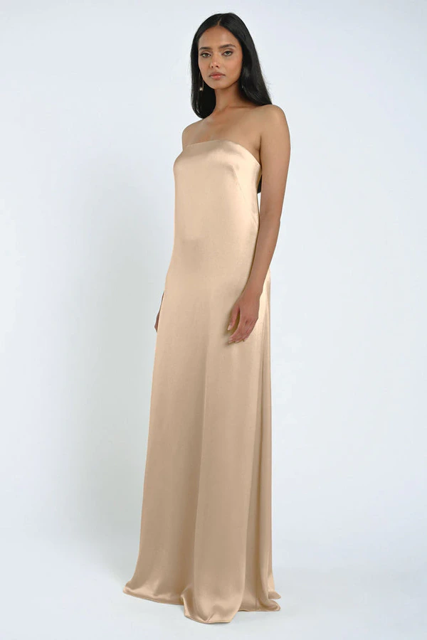James Pale Gold Gold bridesmaid dress by Jenny Yoo — front James Pale Gold Gold bridesmaid dress by Jenny Yoo — front