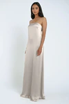 James Platinum Neutral bridesmaid dress by Jenny Yoo — front