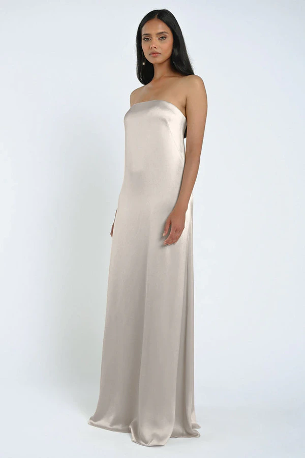 James Platinum Neutral bridesmaid dress by Jenny Yoo — front James Platinum Neutral bridesmaid dress by Jenny Yoo — front