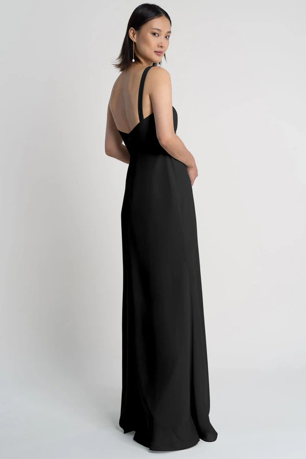 Jenna Black Black bridesmaid dress by Jenny Yoo — back Jenna Black Black bridesmaid dress by Jenny Yoo — back