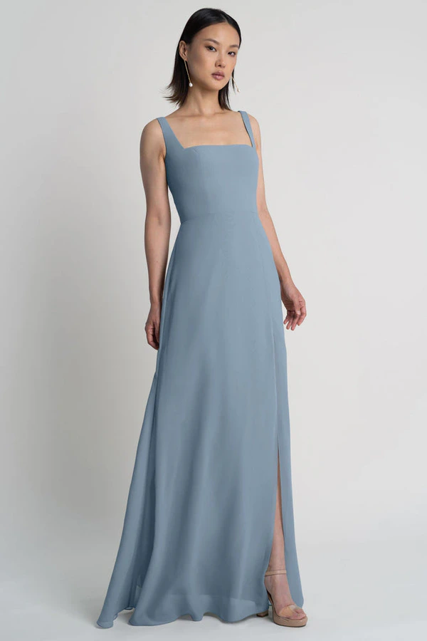 Jenna Bluebell Blue bridesmaid dress by Jenny Yoo — front Jenna Bluebell Blue bridesmaid dress by Jenny Yoo — front
