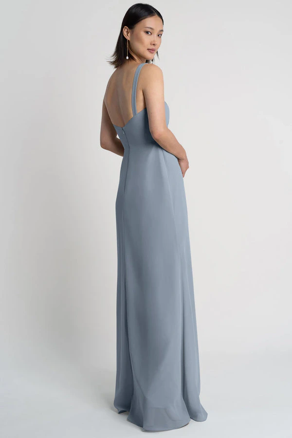 Jenna Chambray Blue bridesmaid dress by Jenny Yoo — back Jenna Chambray Blue bridesmaid dress by Jenny Yoo — back