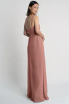 Jenna Clay Brown bridesmaid dress by Jenny Yoo — back