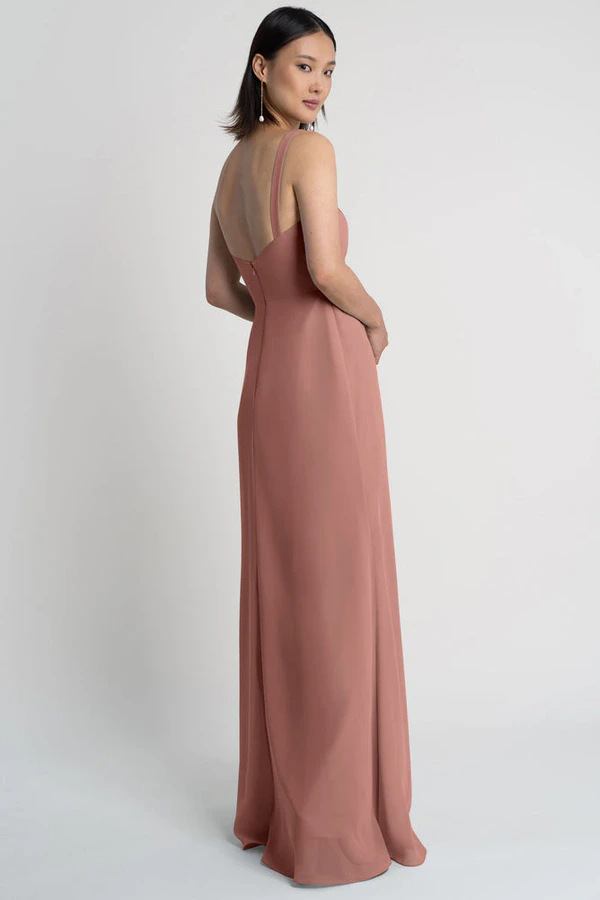Jenna Clay Brown bridesmaid dress by Jenny Yoo — back Jenna Clay Brown bridesmaid dress by Jenny Yoo — back