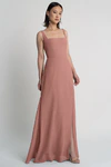 Jenna Clay Brown bridesmaid dress by Jenny Yoo — front