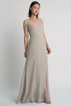 Jenna Earl Grey Grey bridesmaid dress by Jenny Yoo — front