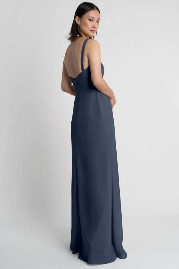 Jenna Evening Blue Navy bridesmaid dress by Jenny Yoo — back Jenna Evening Blue Navy bridesmaid dress by Jenny Yoo — back