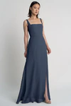Jenna Evening Blue Navy bridesmaid dress by Jenny Yoo — front