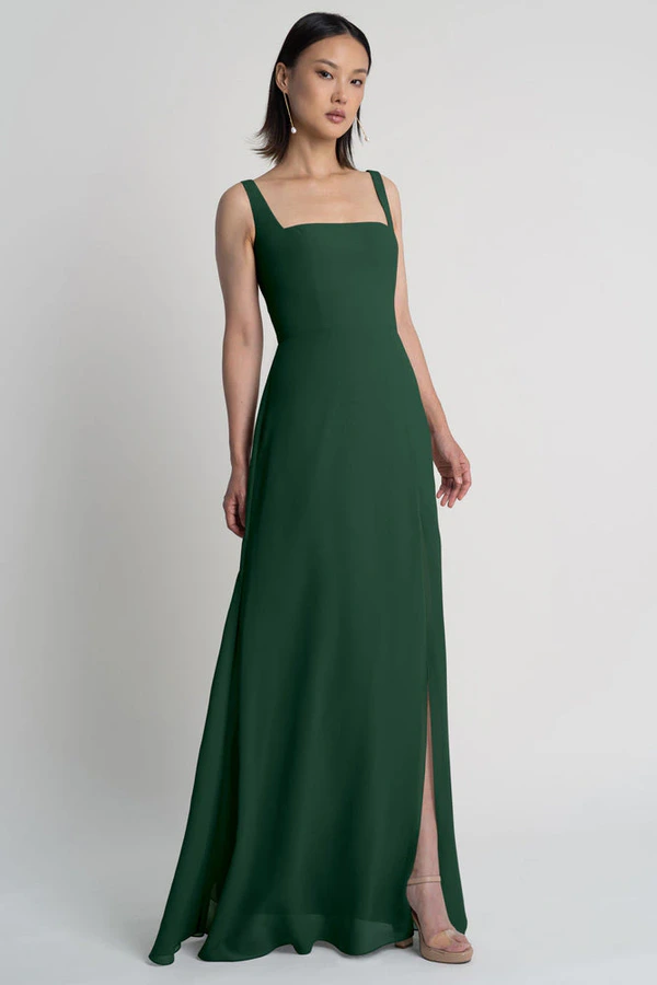 Jenna Forrest Green bridesmaid dress by Jenny Yoo — front Jenna Forrest Green bridesmaid dress by Jenny Yoo — front