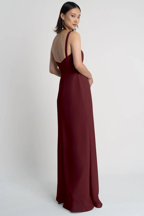 Jenna Hibiscus Red bridesmaid dress by Jenny Yoo — back Jenna Hibiscus Red bridesmaid dress by Jenny Yoo — back