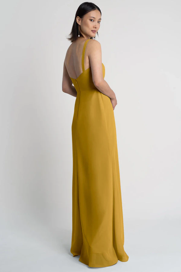 Jenna Marigold Gold bridesmaid dress by Jenny Yoo — back Jenna Marigold Gold bridesmaid dress by Jenny Yoo — back