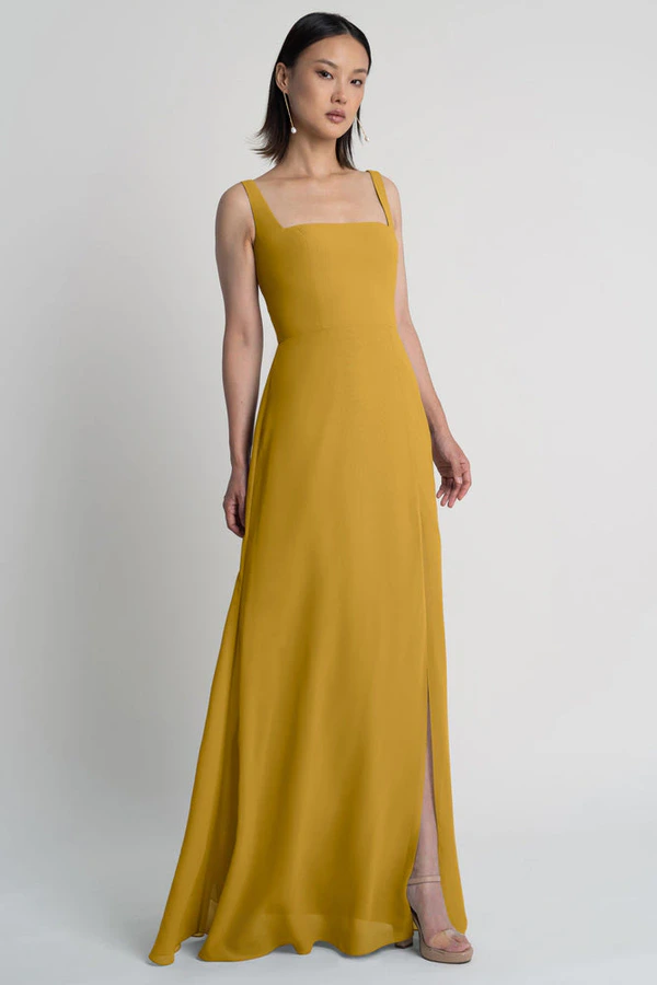 Jenna Marigold Yellow bridesmaid dress by Jenny Yoo — front Jenna Marigold Yellow bridesmaid dress by Jenny Yoo — front