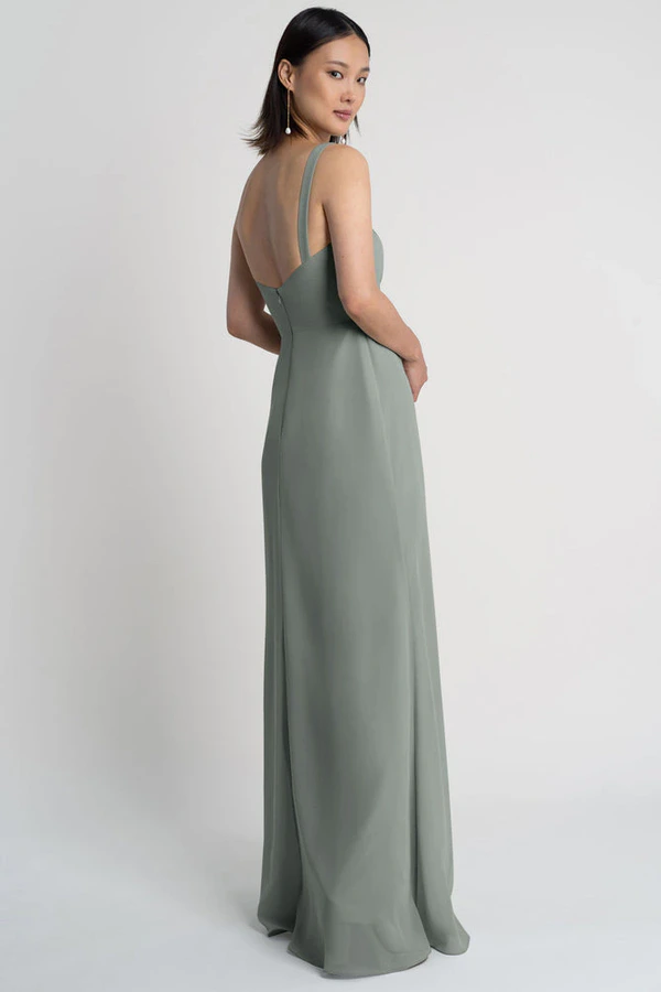 Jenna Moss Green bridesmaid dress by Jenny Yoo — back Jenna Moss Green bridesmaid dress by Jenny Yoo — back