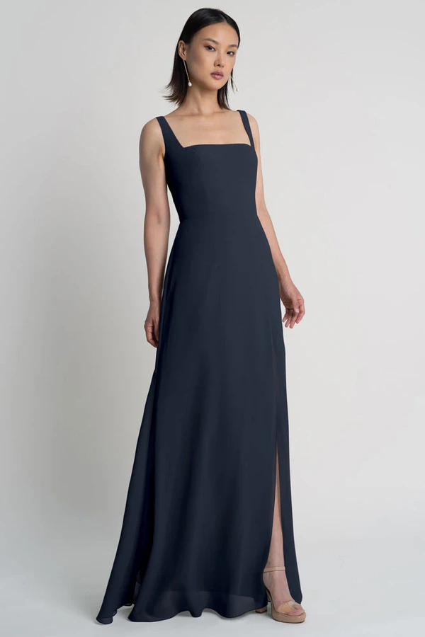 Jenna Navy Navy bridesmaid dress by Jenny Yoo — front Jenna Navy Navy bridesmaid dress by Jenny Yoo — front
