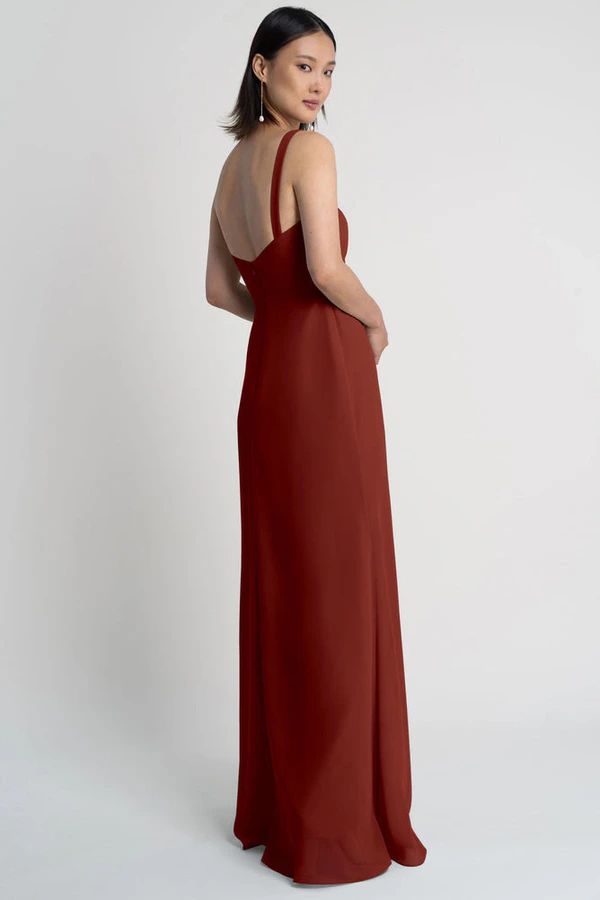Jenna Rust Orange bridesmaid dress by Jenny Yoo — back Jenna Rust Orange bridesmaid dress by Jenny Yoo — back