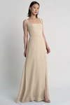 Jenna Sand Dune Neutral bridesmaid dress by Jenny Yoo — front