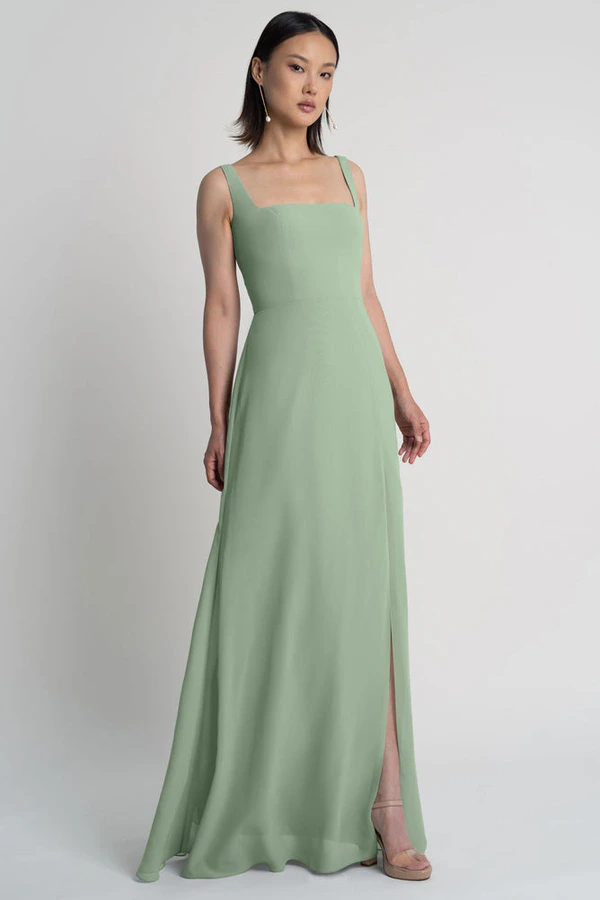 Jenna Sea Glass Green bridesmaid dress by Jenny Yoo — front Jenna Sea Glass Green bridesmaid dress by Jenny Yoo — front