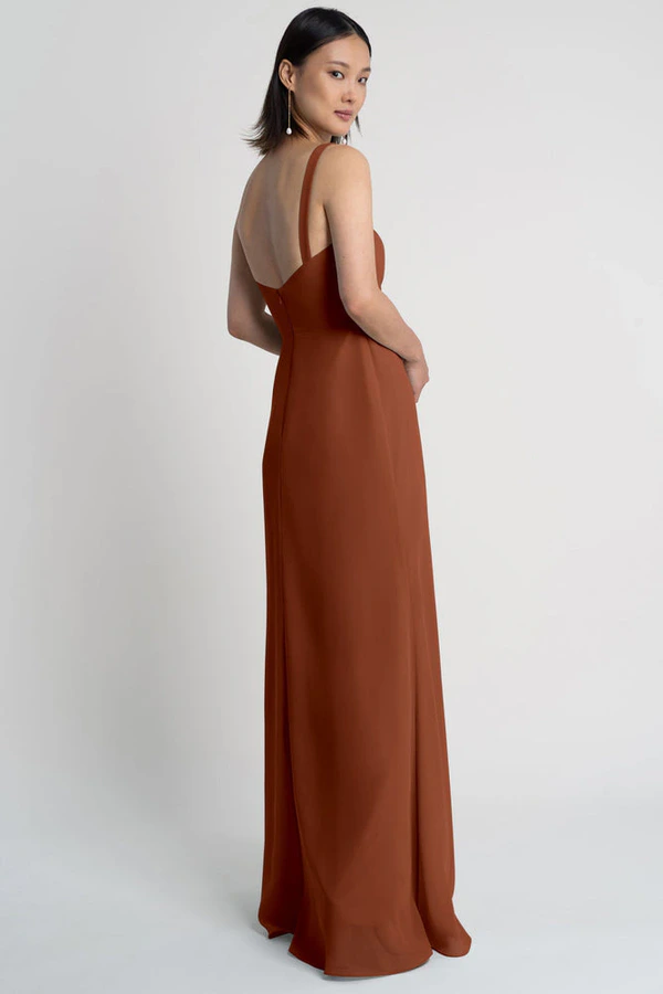 Jenna Terracotta Orange bridesmaid dress by Jenny Yoo — back Jenna Terracotta Orange bridesmaid dress by Jenny Yoo — back