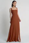 Jenna Terracotta Orange bridesmaid dress by Jenny Yoo — front