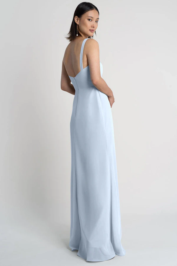 Jenna Whisper Blue Blue bridesmaid dress by Jenny Yoo — back Jenna Whisper Blue Blue bridesmaid dress by Jenny Yoo — back