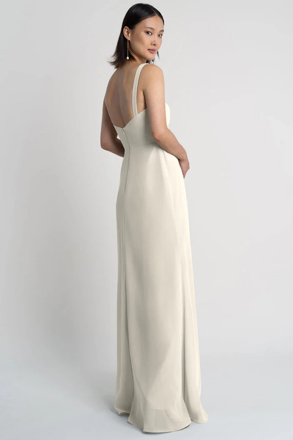 Jenna Winter White White bridesmaid dress by Jenny Yoo — back Jenna Winter White White bridesmaid dress by Jenny Yoo — back
