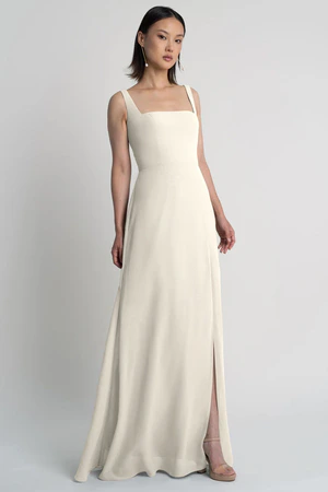 Jenna Winter White White bridesmaid dress by Jenny Yoo — front