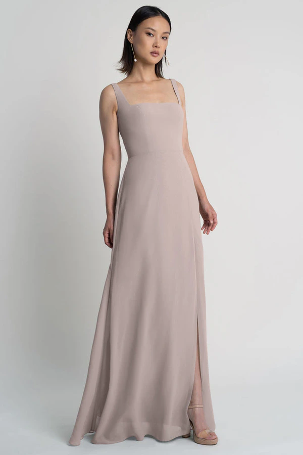 Jenna Woodrose Pink bridesmaid dress by Jenny Yoo — front Jenna Woodrose Pink bridesmaid dress by Jenny Yoo — front