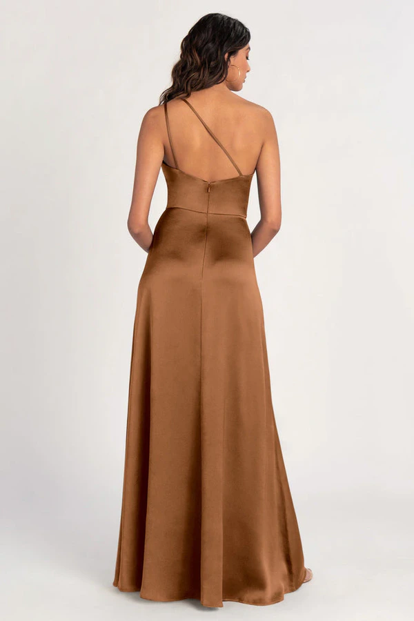 Jensen Bronze Gold bridesmaid dress by Jenny Yoo — back Jensen Bronze Gold bridesmaid dress by Jenny Yoo — back