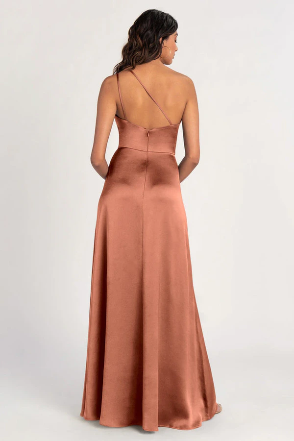 Jensen Canyon Sunset Orange bridesmaid dress by Jenny Yoo — back Jensen Canyon Sunset Orange bridesmaid dress by Jenny Yoo — back