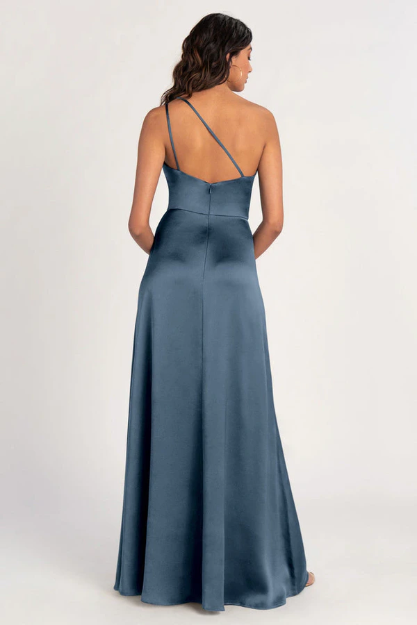 Jensen Evening Blue Blue bridesmaid dress by Jenny Yoo — back Jensen Evening Blue Blue bridesmaid dress by Jenny Yoo — back