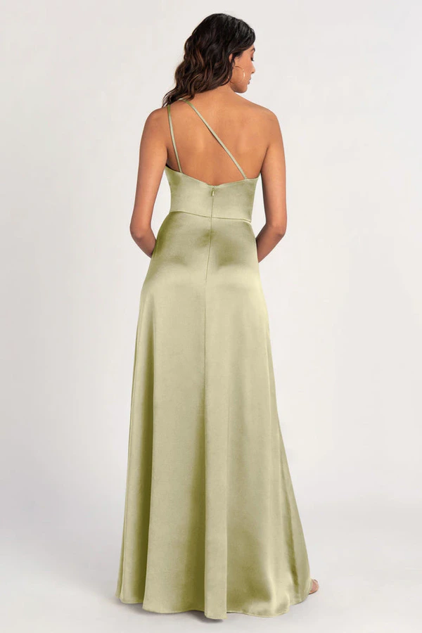 Jensen Matcha Green bridesmaid dress by Jenny Yoo — back Jensen Matcha Green bridesmaid dress by Jenny Yoo — back
