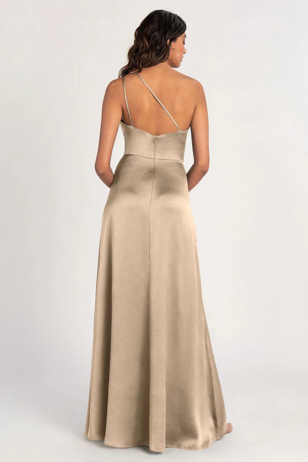 Jensen Pale Gold Champagne bridesmaid dress by Jenny Yoo — back Jensen Pale Gold Champagne bridesmaid dress by Jenny Yoo — back