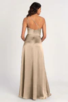 Jensen Pale Gold Gold bridesmaid dress by Jenny Yoo — back