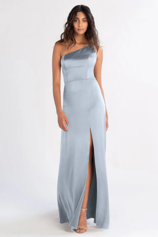 Jensen Whisper Blue Blue bridesmaid dress by Jenny Yoo — front Jensen Whisper Blue Blue bridesmaid dress by Jenny Yoo — front