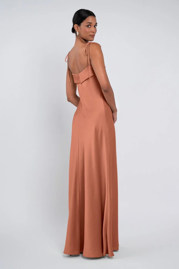 Landry bridesmaid dress by Jenny Yoo in Canyon Sunset - Orange - Back Landry bridesmaid dress by Jenny Yoo in Canyon Sunset - Orange - Back