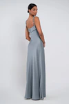 Landry bridesmaid dress by Jenny Yoo in Chambray - Blue - Back